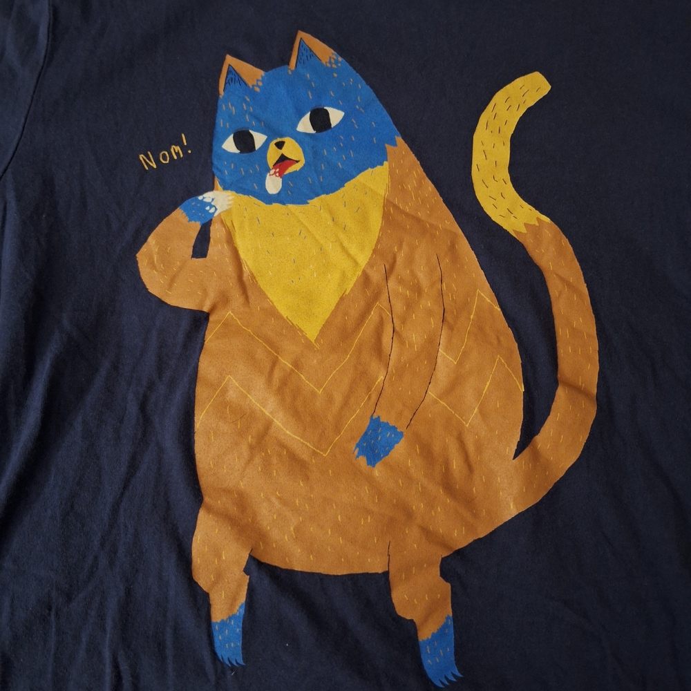 Threadless Levitation Cat Shirt - Picture 3 of 4